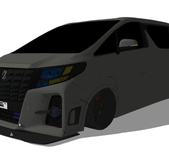 超精细汽车模型 丰田 Toyota Alphard